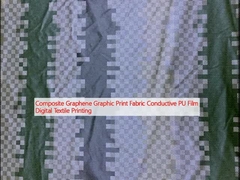 Impresión gráfica de grafeno compuesto Tejido conductor de película de PU Impresión textil digital